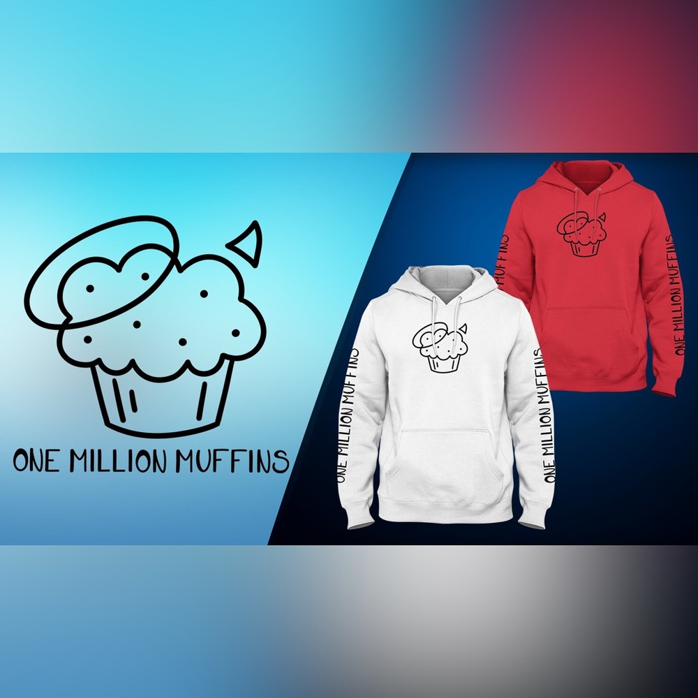 ORIGINAL BADBOYHALO 1 MILLION MUFFINS MERCH (WHITE)